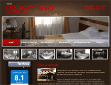 Tablet Screenshot of hotelcrisanaarad.ro
